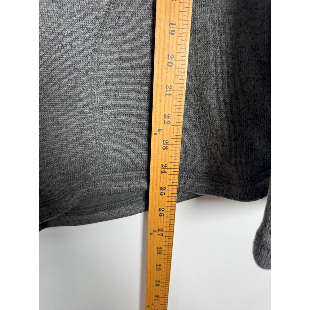 Nursing Latched Mama Womens S Pullover Charcoal Grey Turquoise Snap Sweater - Picture 7 of 9